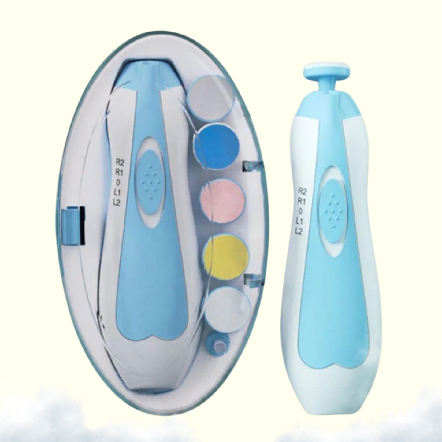 Set corte de uñas eléctrico Tinytouch para niños y recién nacidos